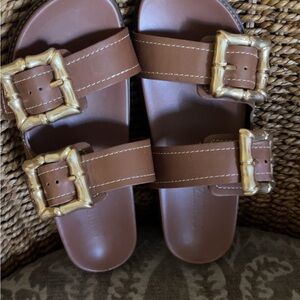 SCHUTZ ENOLA SPORTY LEATHER SANDAL